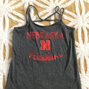 Colosseum Nebraska Huskies Grey Tank Top Sz. S